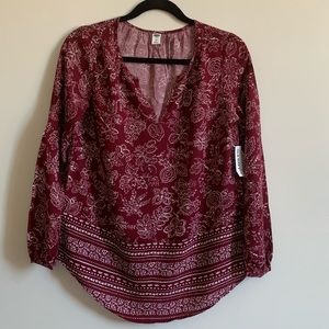 Old Navy Floral/Paisley Blouse